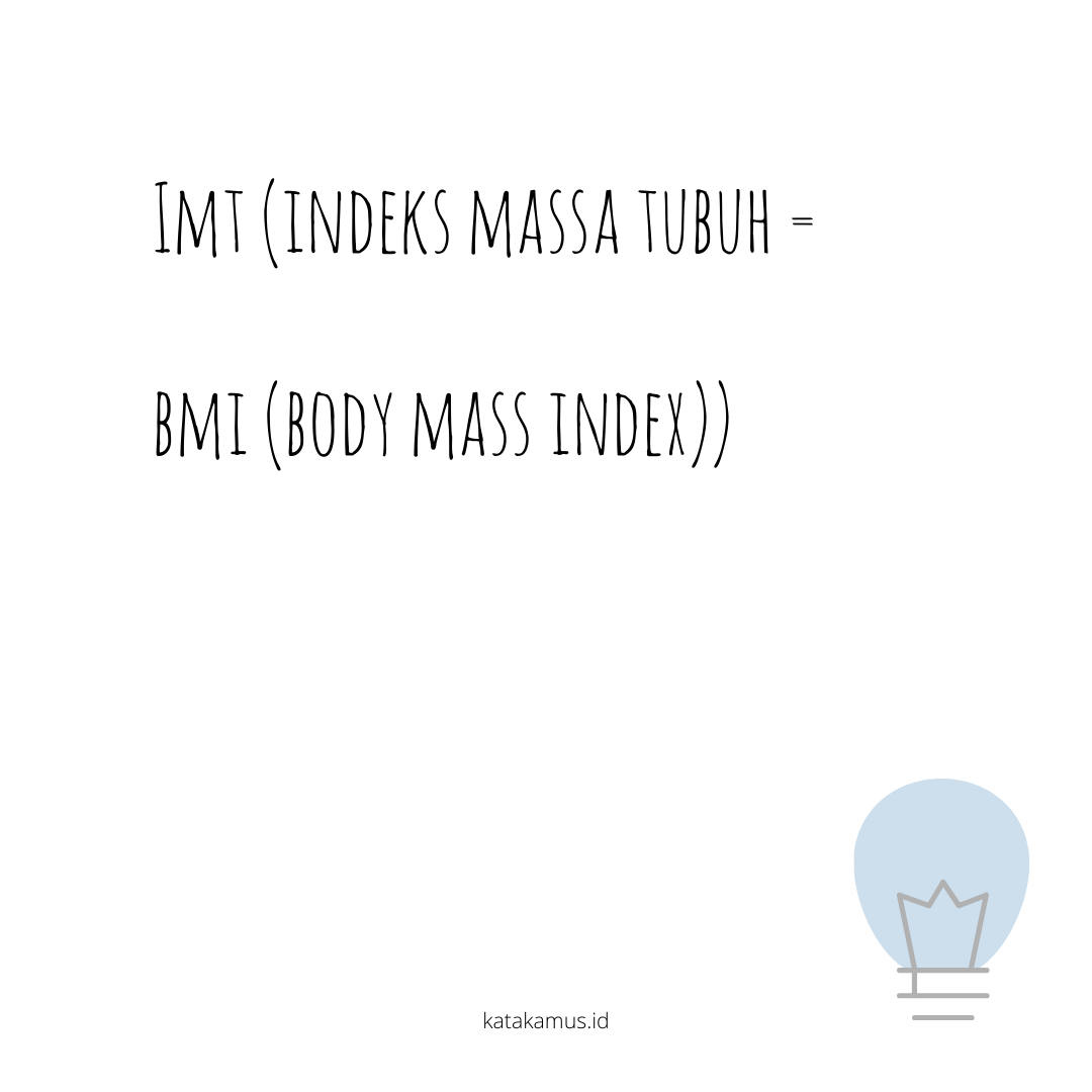 gambar IMT (Indeks Massa Tubuh = BMI (Body Mass Index))