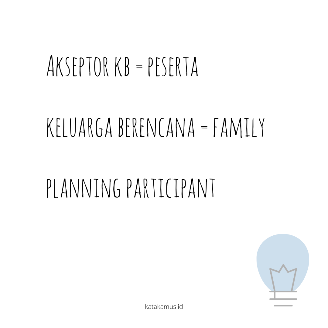 gambar Akseptor KB = peserta keluarga berencana = Family Planning Participant