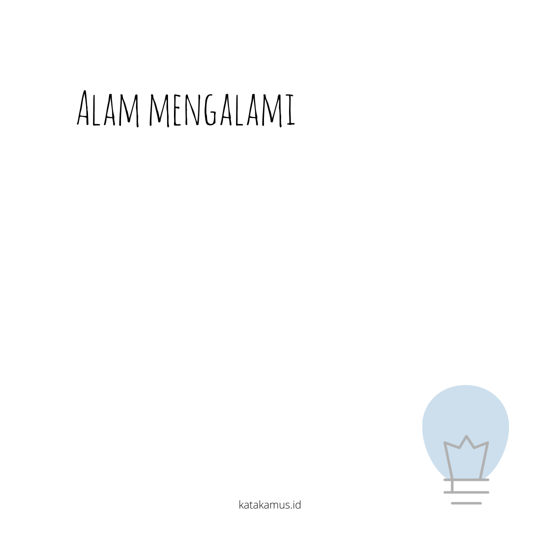 gambar alam, mengalami