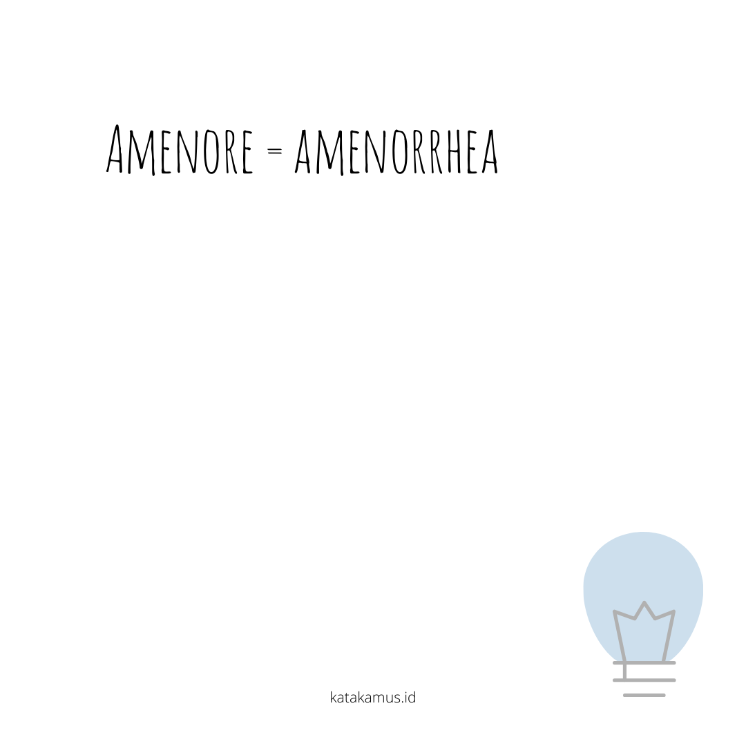 gambar Amenore = amenorrhea