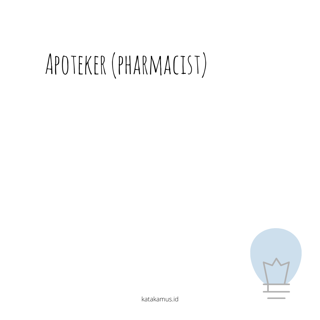 gambar Apoteker (Pharmacist)