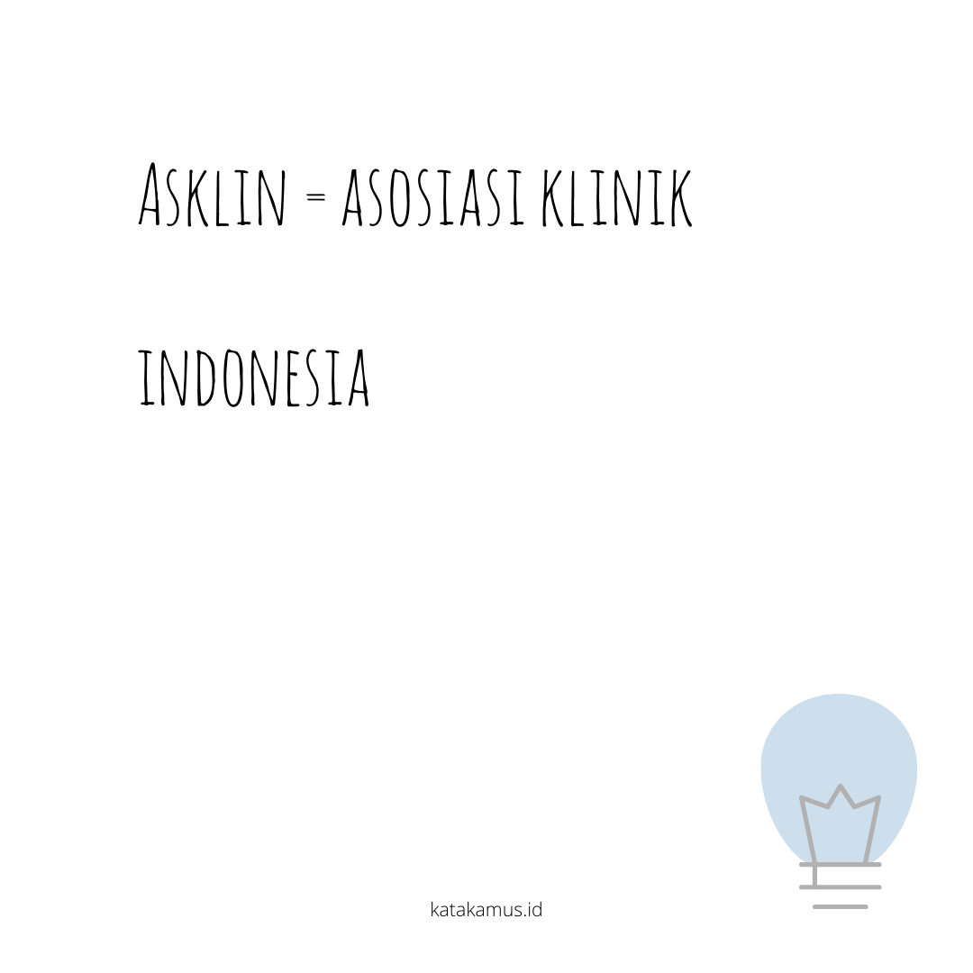gambar ASKLIN = Asosiasi Klinik Indonesia