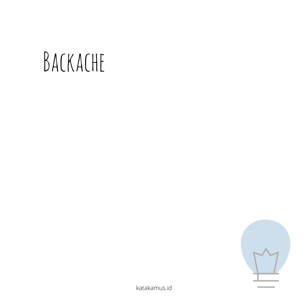 gambar backache