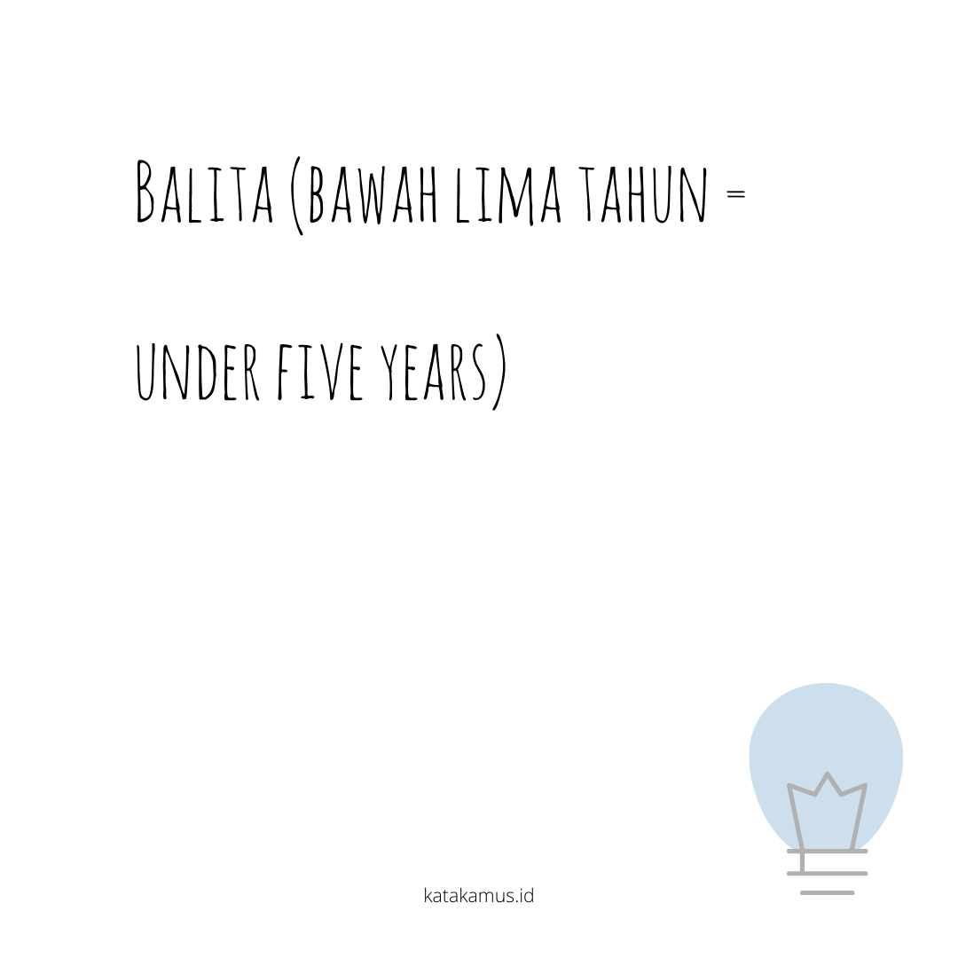 gambar Balita (Bawah Lima Tahun = under five years)