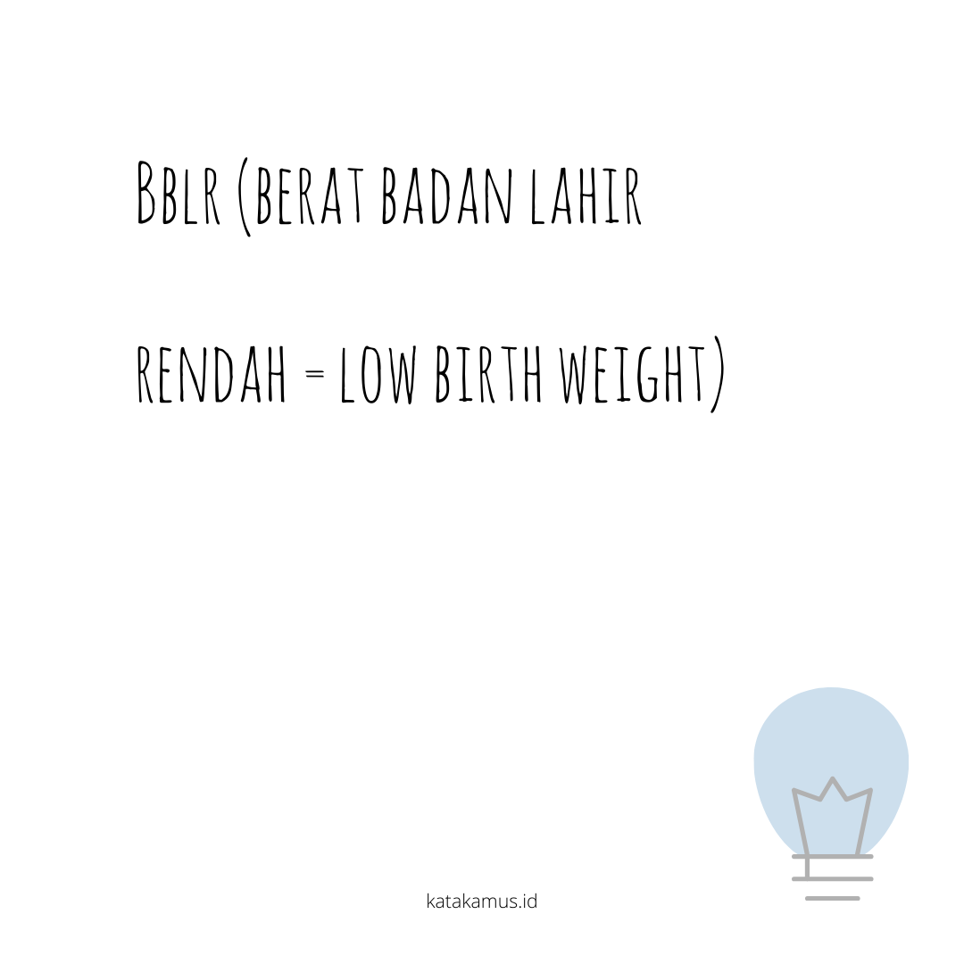 gambar BBLR (Berat Badan Lahir Rendah = Low birth weight)