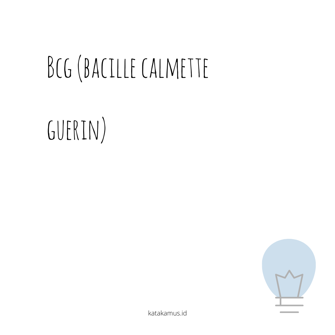 gambar BCG (Bacille Calmette - Guerin)