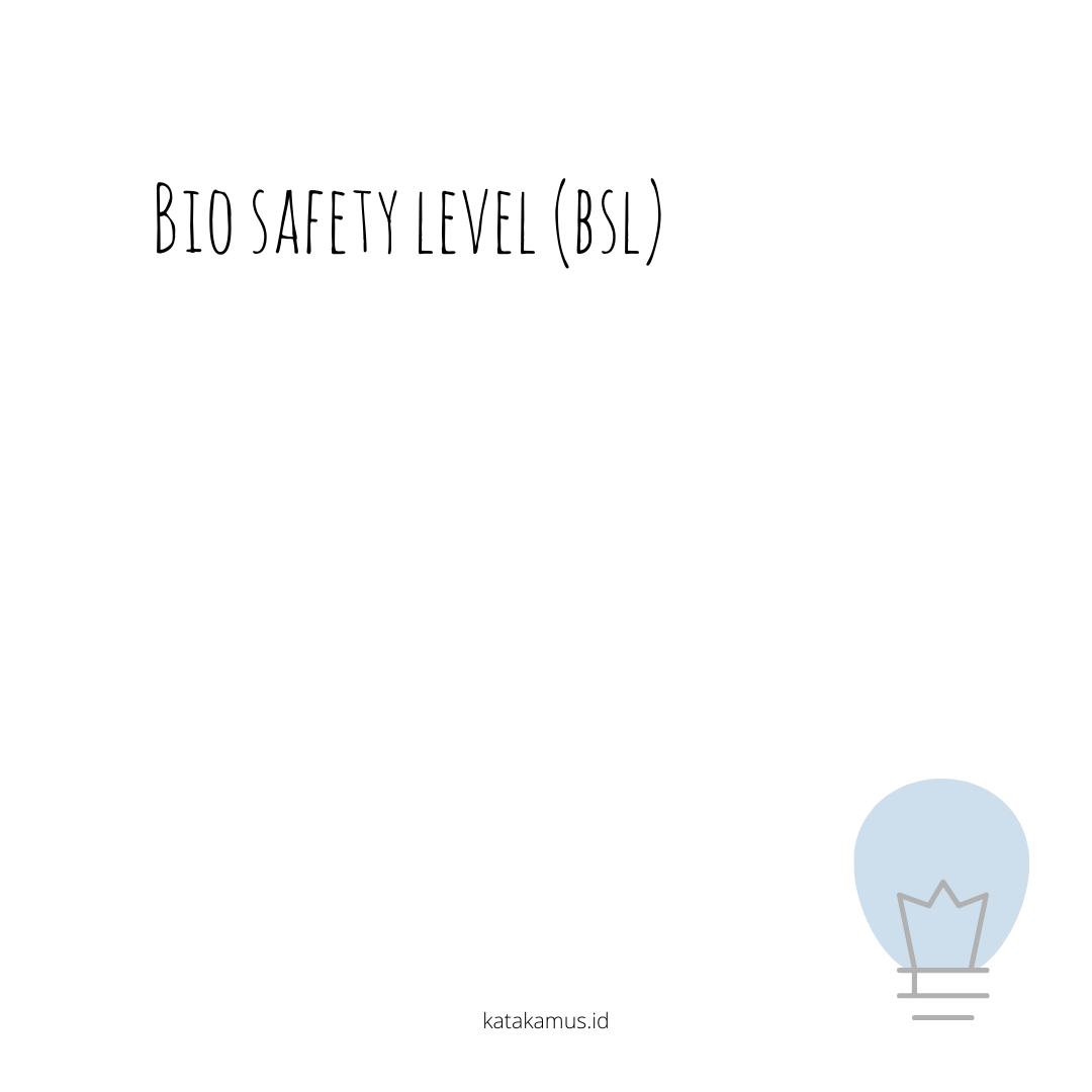 gambar Bio Safety Level (BSL)