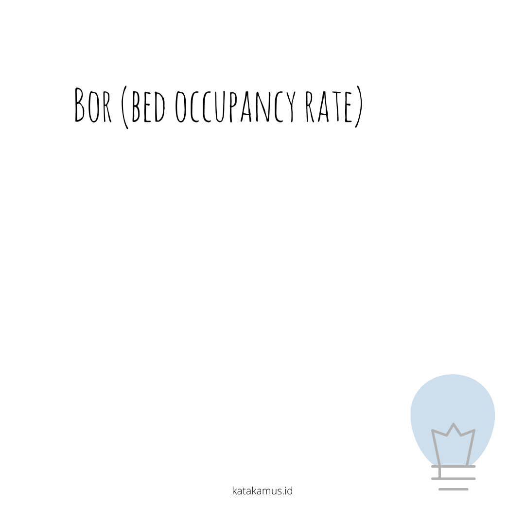 gambar BOR (Bed Occupancy Rate)