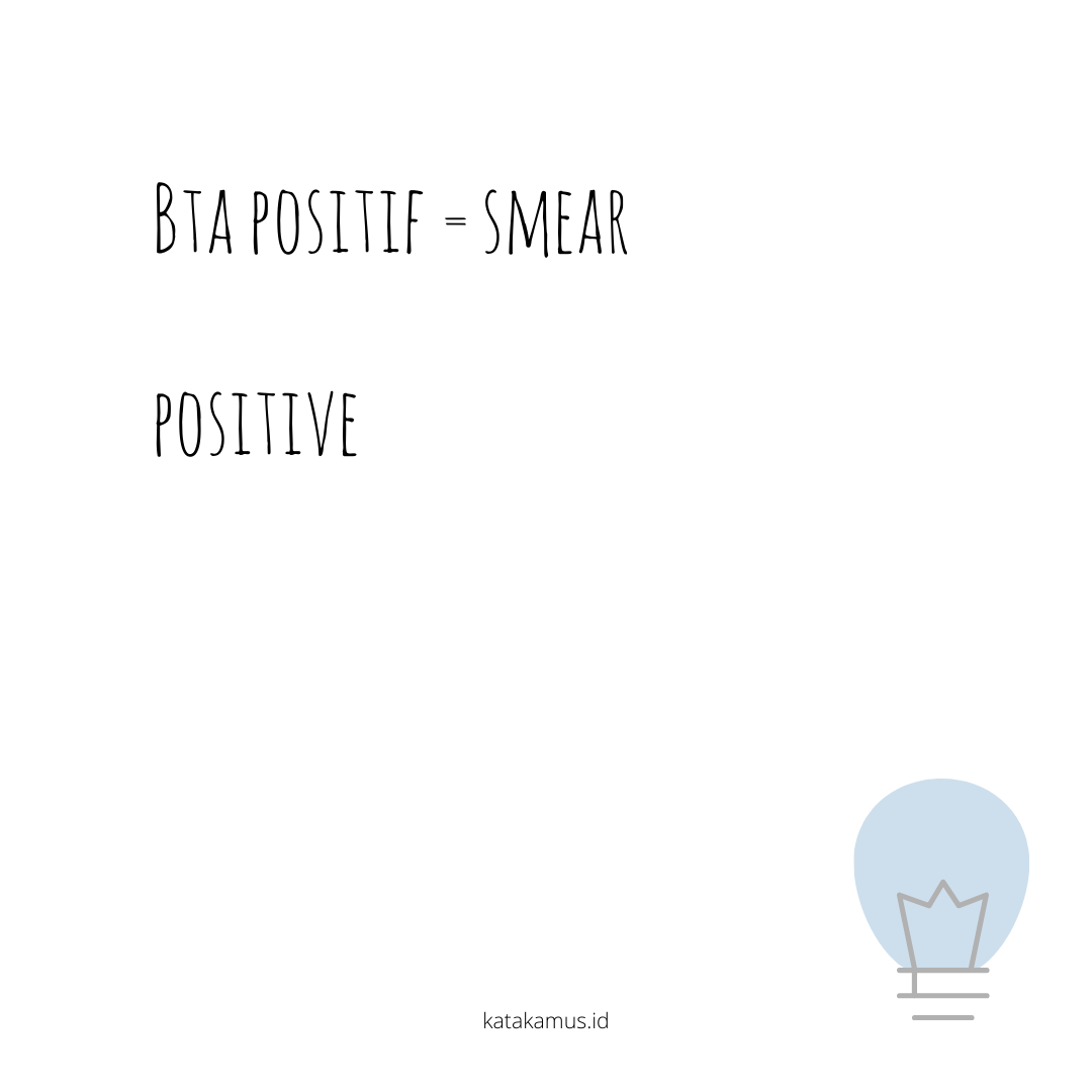 gambar BTA Positif = Smear positive