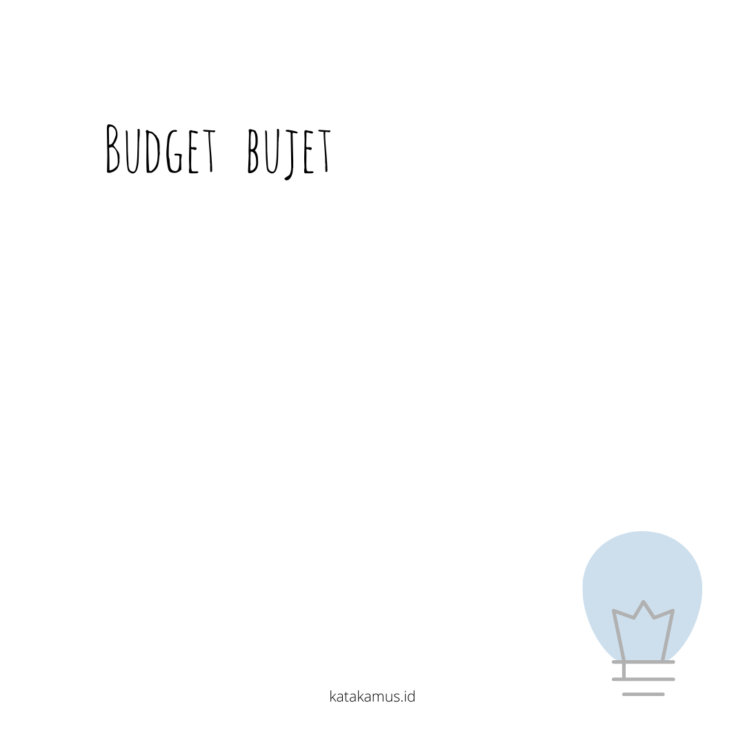 gambar budget - bujet