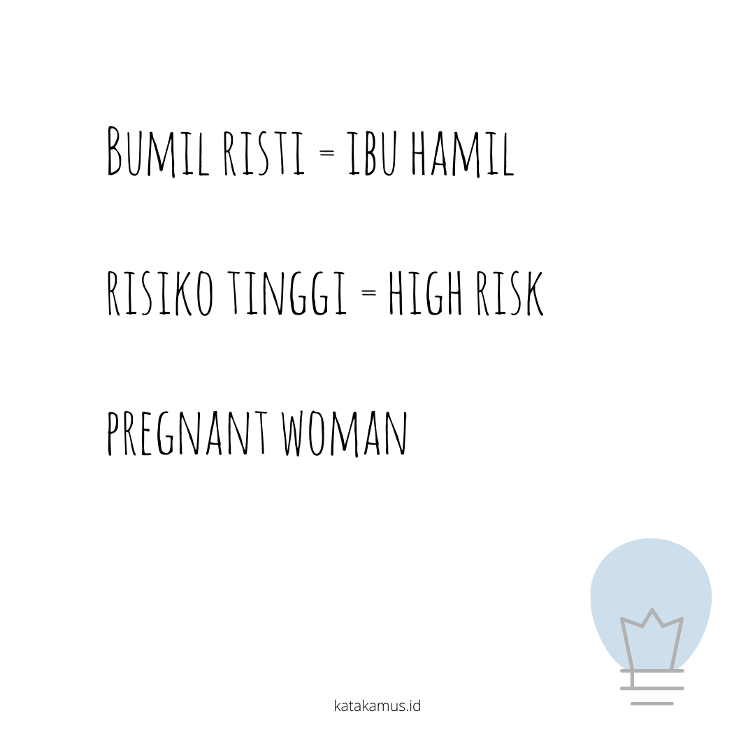 gambar Bumil Risti = Ibu hamil risiko tinggi = high risk pregnant woman