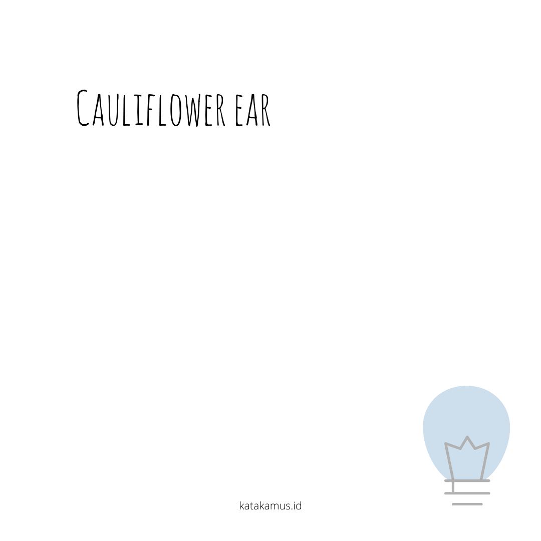 gambar cauliflower ear