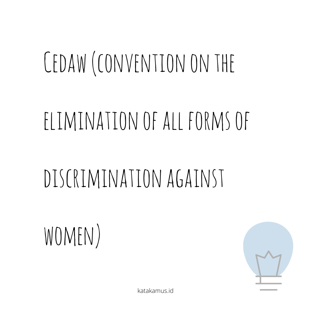 gambar CEDAW (Convention on the Elimination of All Forms of Discrimination Against Women)
