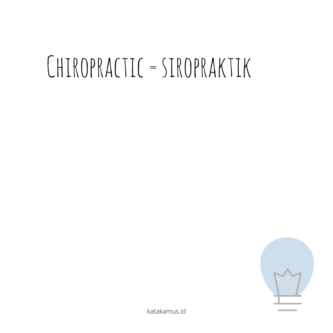 gambar Chiropractic = siropraktik