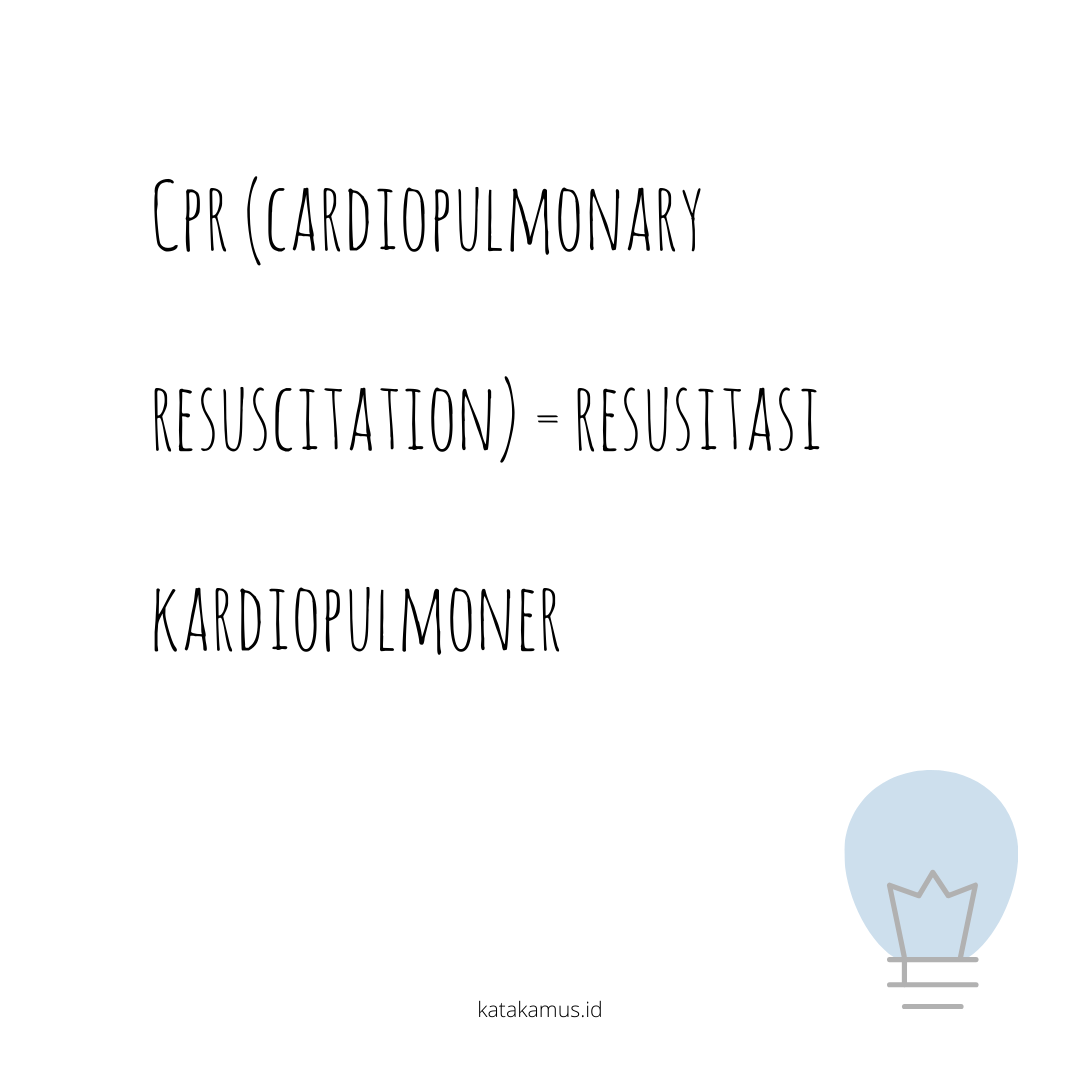 gambar CPR (Cardiopulmonary resuscitation) = Resusitasi Kardiopulmoner