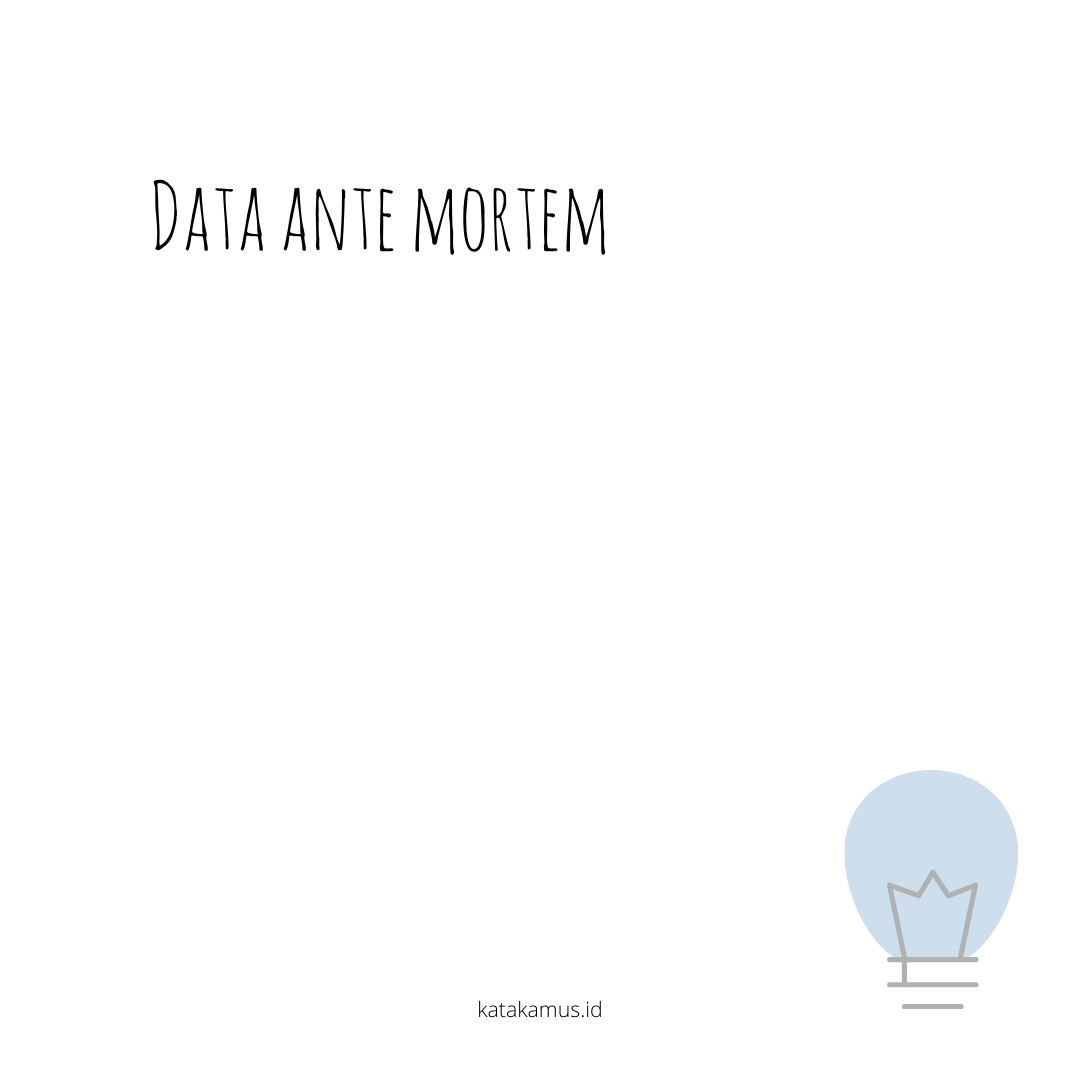gambar Data ante mortem