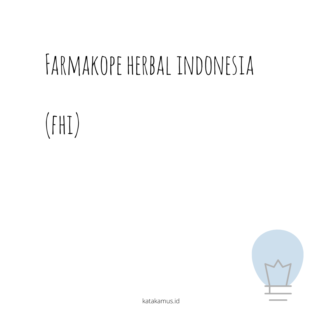 gambar Farmakope Herbal Indonesia (FHI)