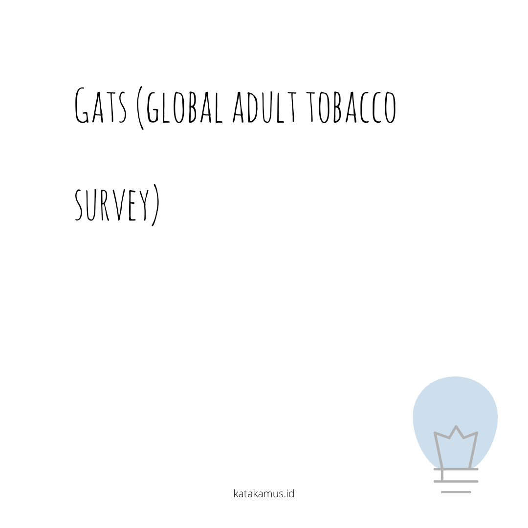 gambar GATS (Global Adult Tobacco Survey)