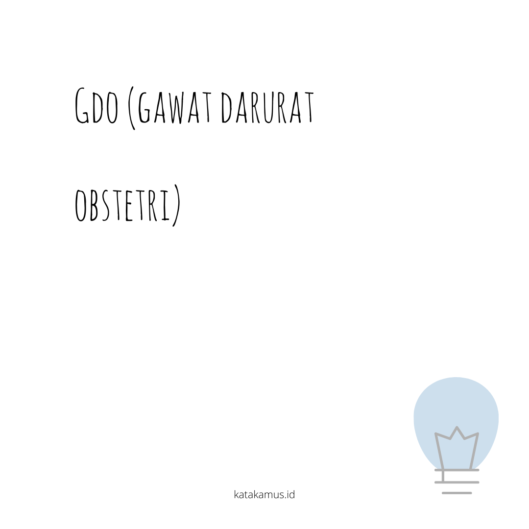 gambar GDO (Gawat Darurat Obstetri)