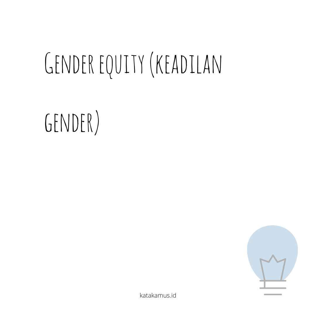 gambar Gender Equity (Keadilan Gender)