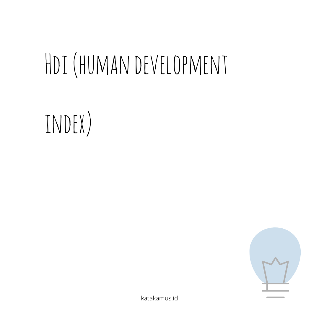 gambar HDI (Human Development Index)