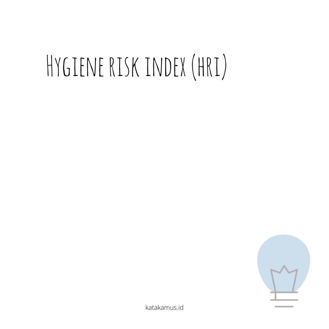 gambar Hygiene Risk Index (HRI)
