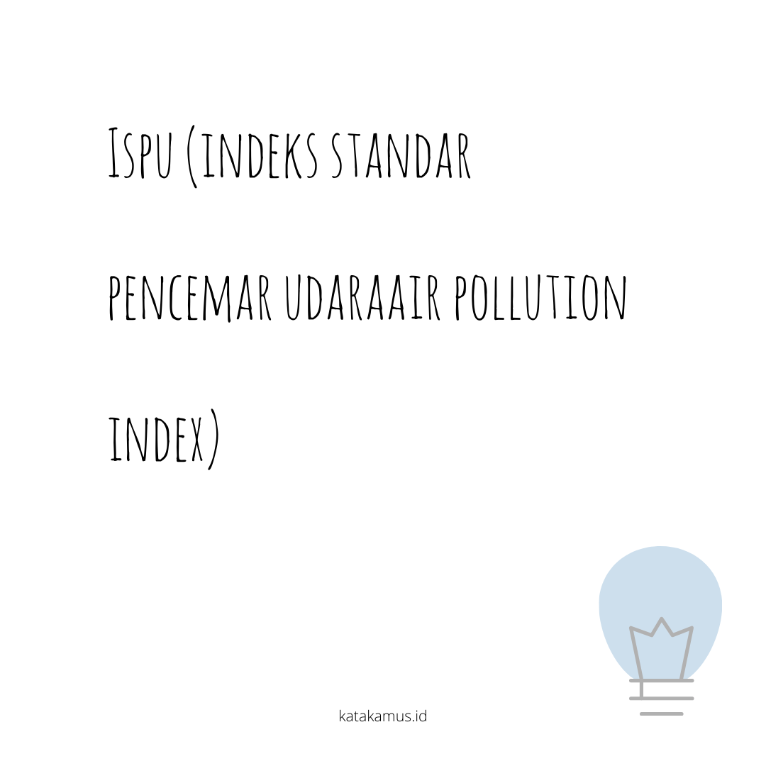 gambar ISPU (Indeks Standar Pencemar Udara/Air Pollution Index)