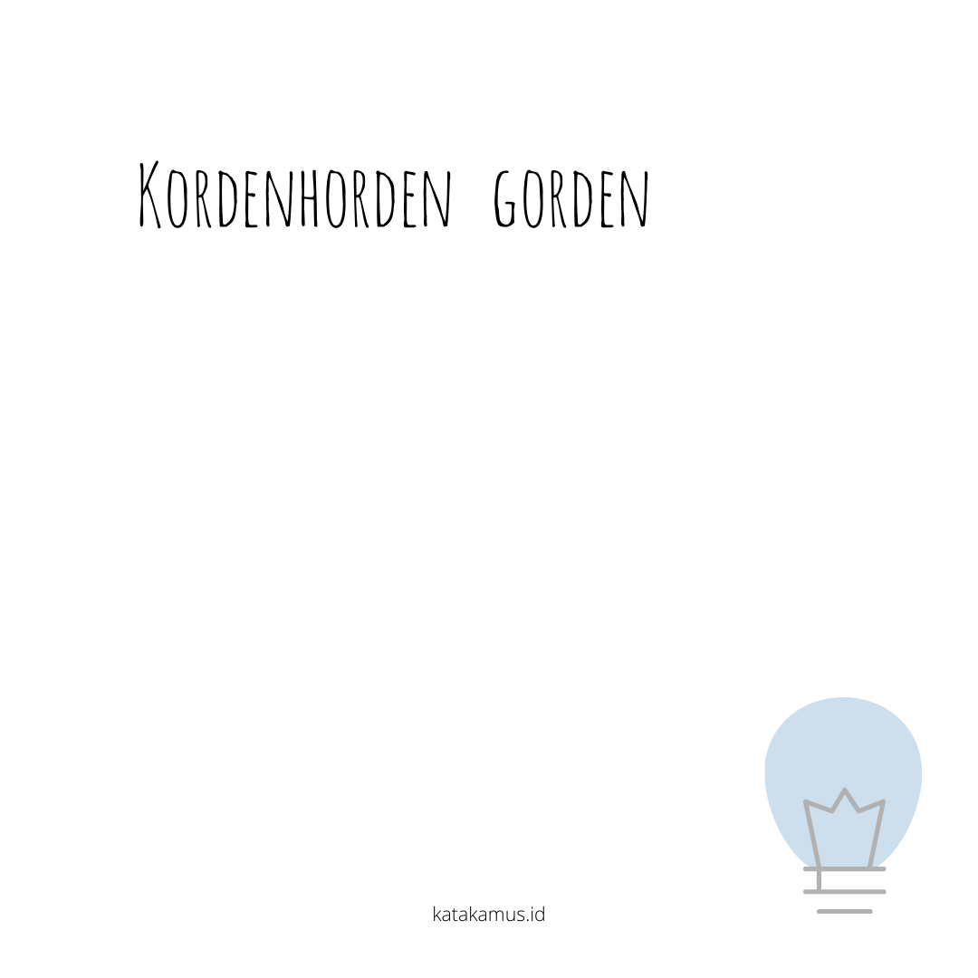 gambar korden/horden - gorden