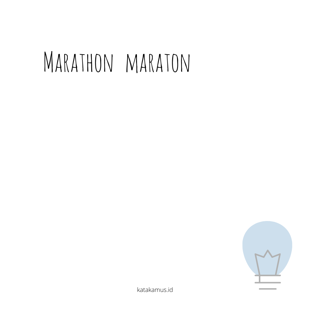 gambar marathon - maraton