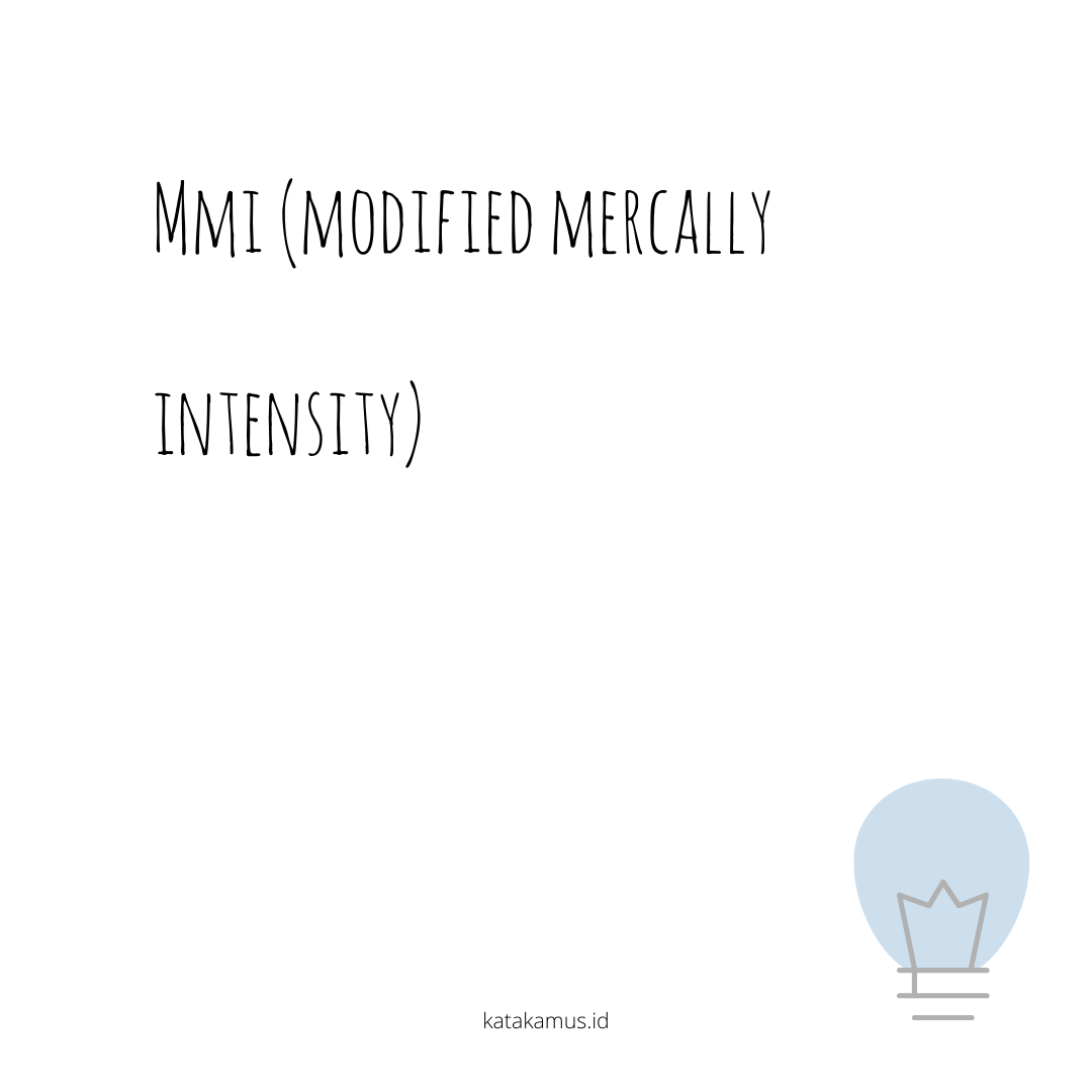 gambar MMI (Modified Mercally Intensity)
