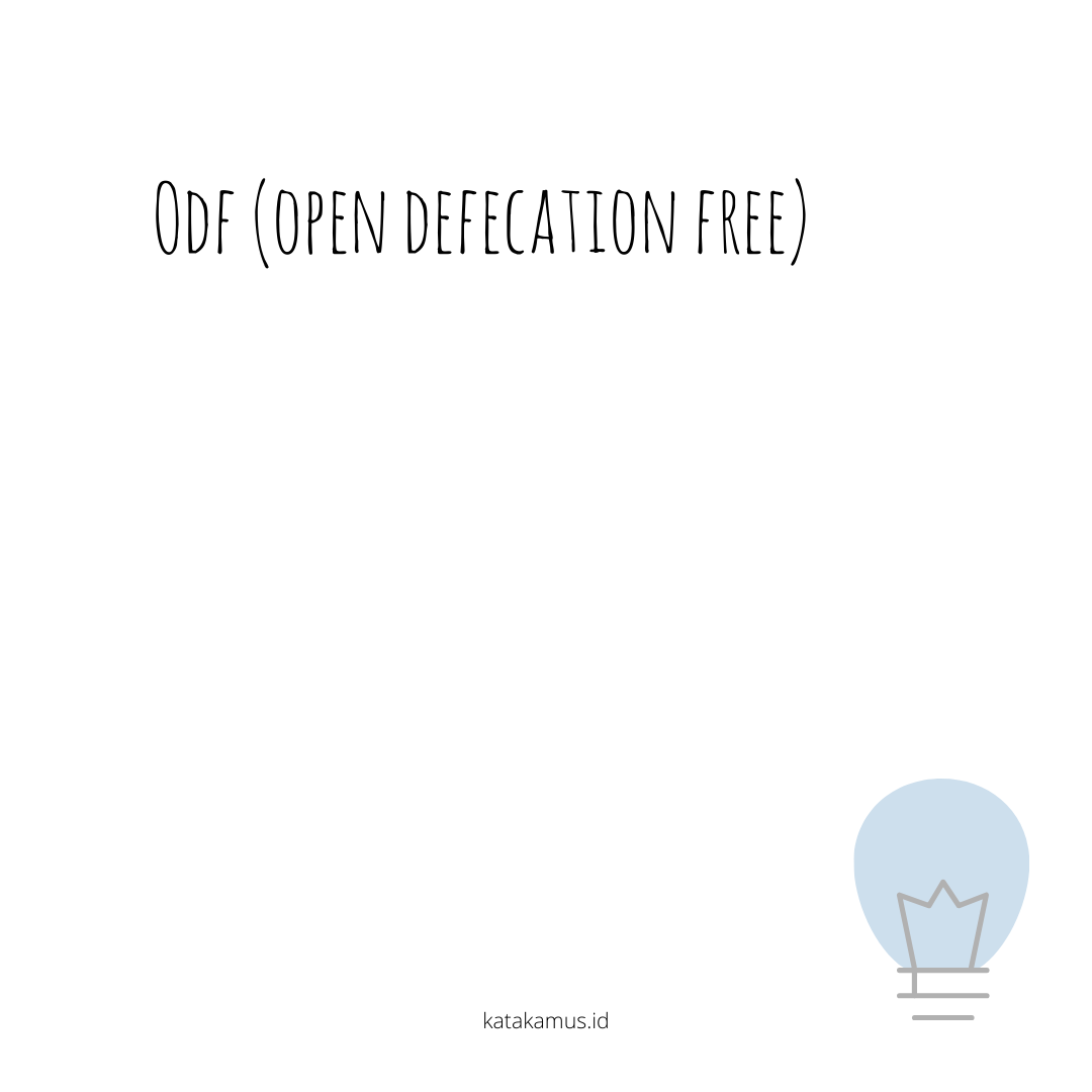 gambar ODF (Open Defecation Free)