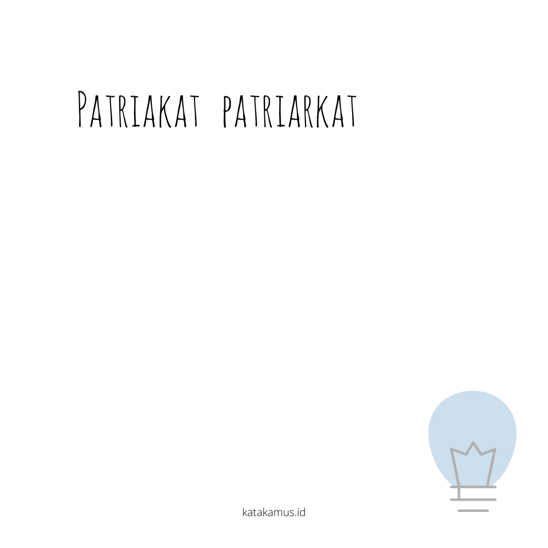 gambar patriakat - patriarkat