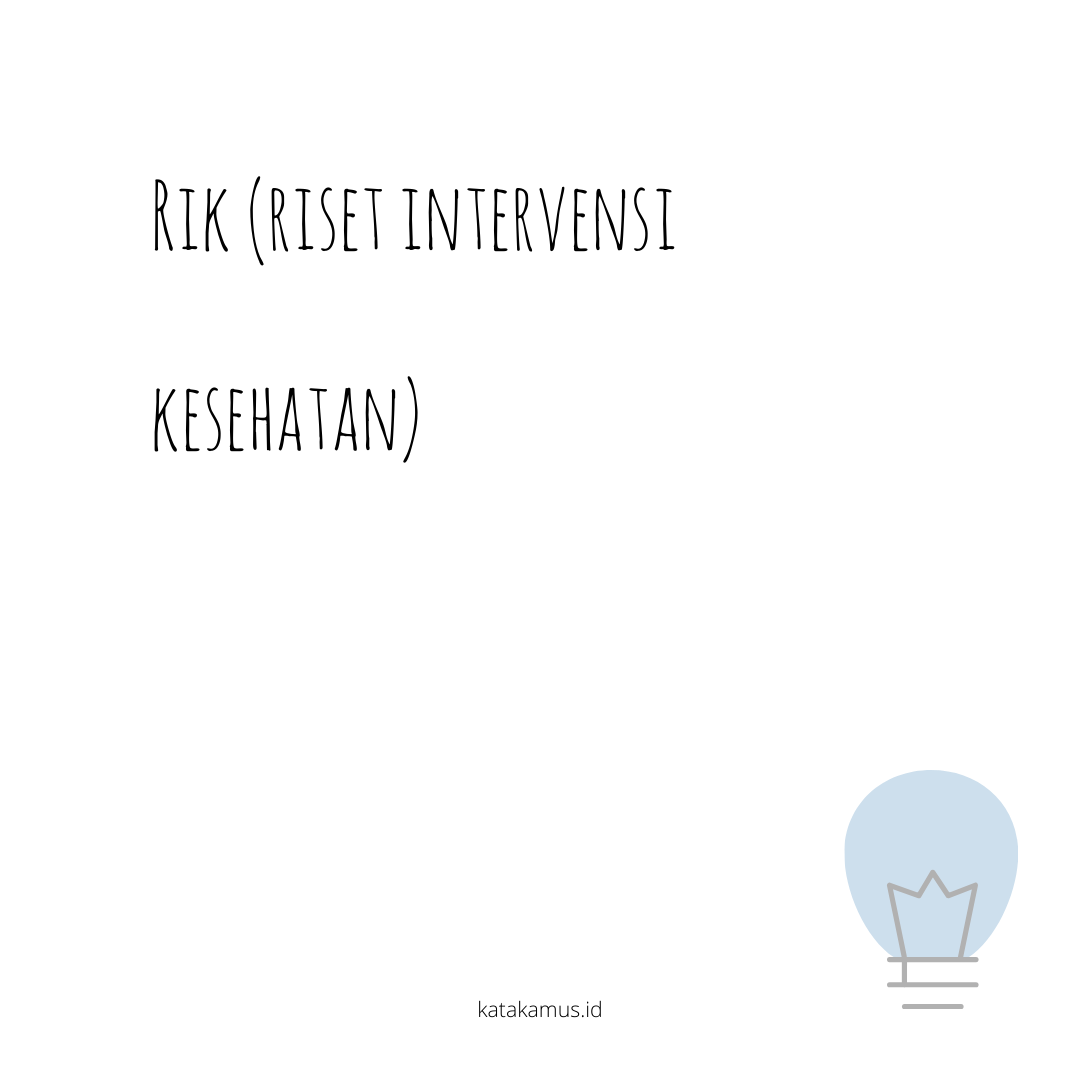 gambar RIK (Riset Intervensi Kesehatan)