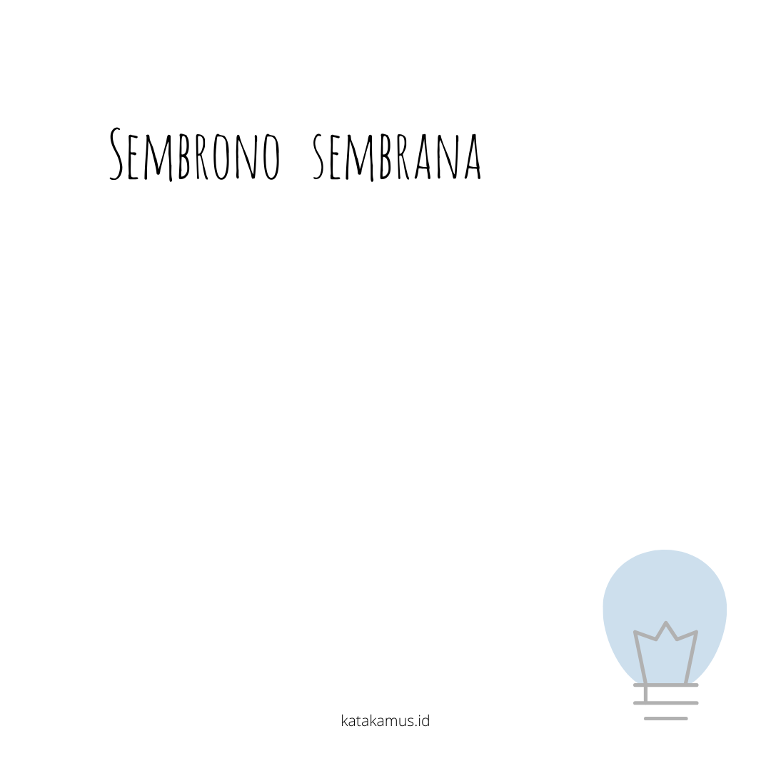 gambar sembrono - sembrana