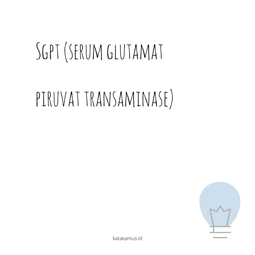 gambar SGPT (Serum Glutamat Piruvat Transaminase)