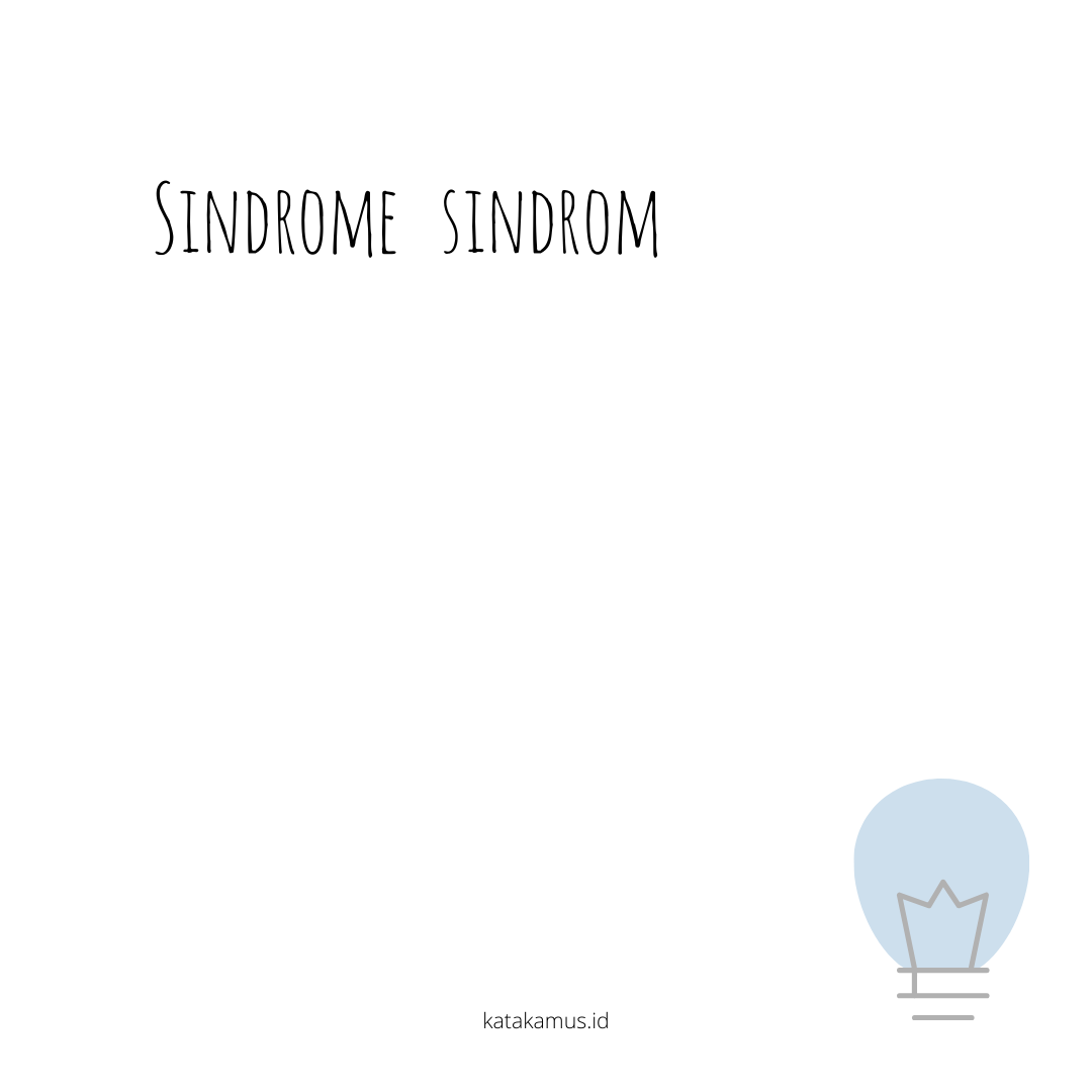 gambar sindrome - sindrom