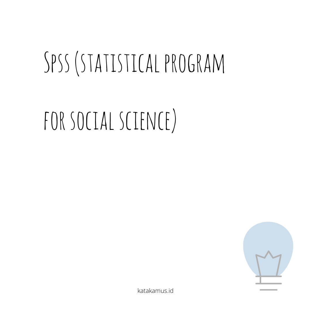 gambar SPSS (Statistical Program for Social Science)