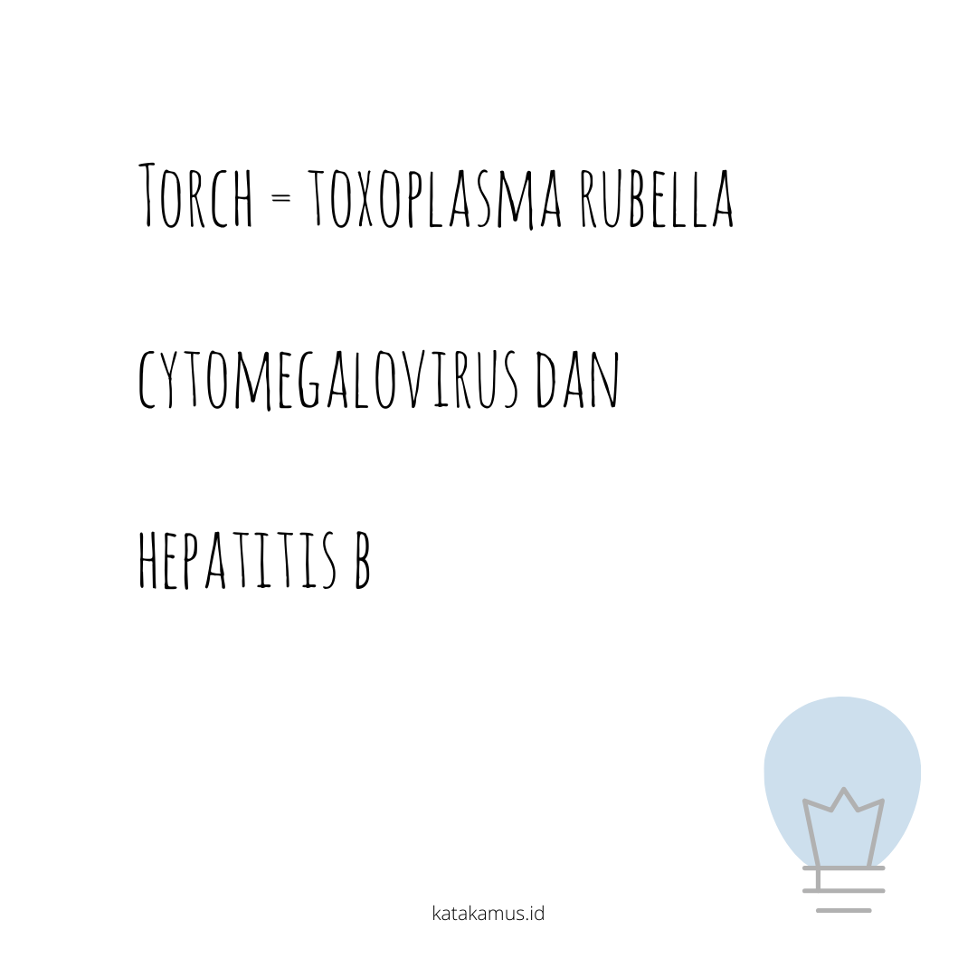 gambar TORCH = Toxoplasma, Rubella, Cytomegalovirus, dan Hepatitis B