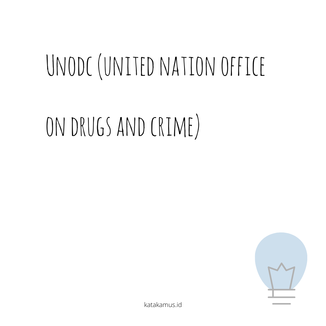 gambar UNODC (United Nation Office on Drugs and Crime)
